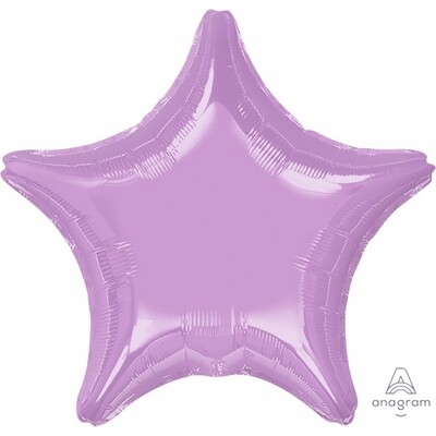 Metallic Lavender / Lilac Star 19in. Standard Foil Balloon Pk 1