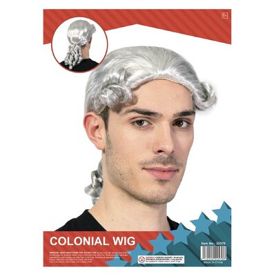 White Colonial Judge Wig