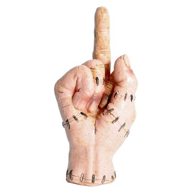 Rude Halloween Thing Severed Hand with Stitches