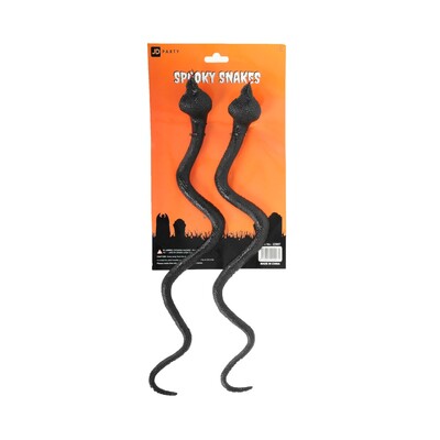 Black Plastic Cobra Snake Pack of 2 | 35cm Halloween & Party Favour