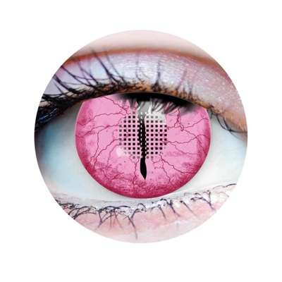 Primal Costume Contact Lenses - Slayer Pink Cosplay (1 Pair)