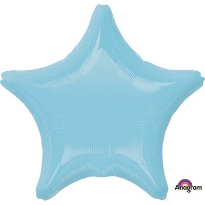Metallic Caribbean Blue Star 19in. Standard Foil Balloon Pk 1