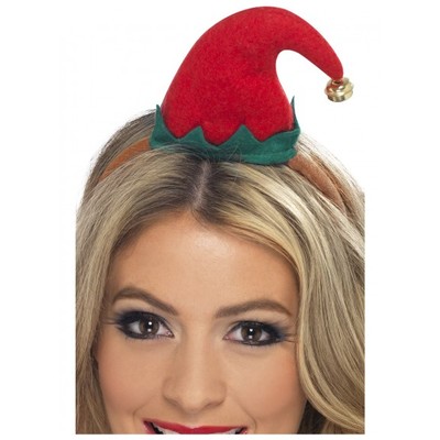 Christmas Mini Elf Hat on Headband Pk 1