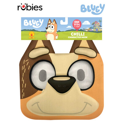 Chilli 3D Foam Mask – Bluey Kids & Adults Official Costume Accessory