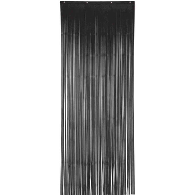 Black Foil Tinsel Curtain (91 x 243cm)