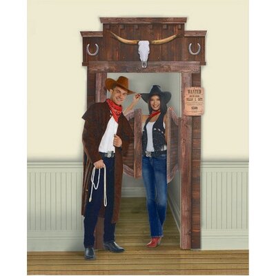 Western Saloon Door Frame Decoration with Swinging Doors