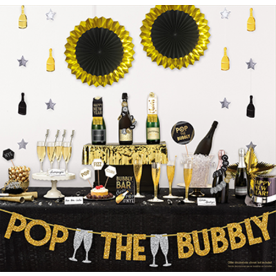 New Year Bubbly Bar / Table Decorating Kit Pk 1