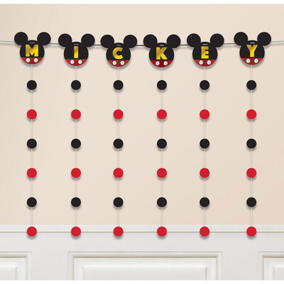 Mickey Mouse Banner w- Strings Pk 1