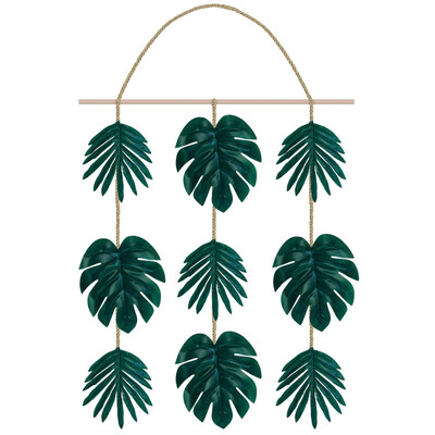 Hawaiian Luau Palm Leaf Hanging Decoration Pk 1