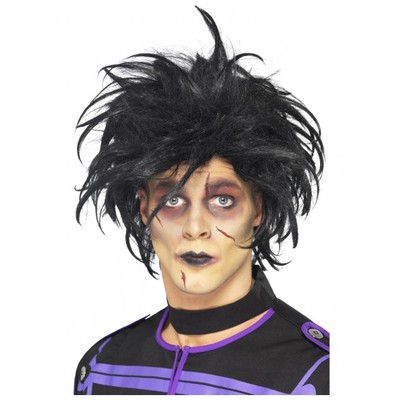 Halloween Black Psycho Wig Pk 1