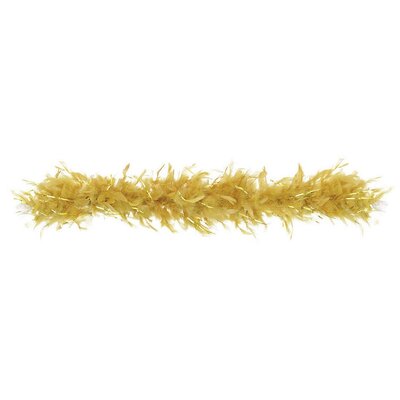 Gold Feather Boa with Tinsel 182cm