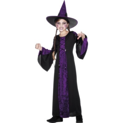 Bewitched Child Halloween Witch Costume (Medium, 7-9 Yrs) Pk 1