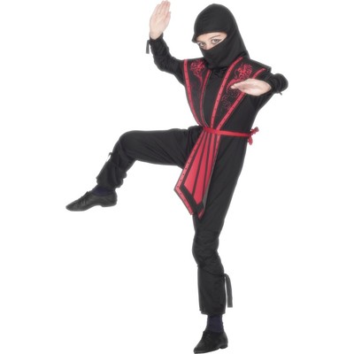 Ninja Child Costume (Large, 10-12 Yrs) Pk 1