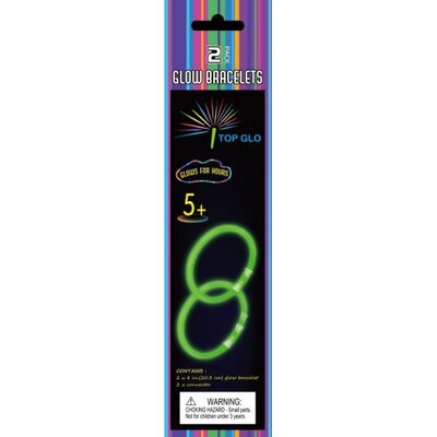 Glow Stick Bracelets Assorted Colours (Pk 2)