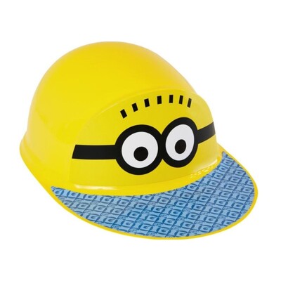 Child Minions Despicable Me Plastic Hat Cap | Yellow Costume Cap
