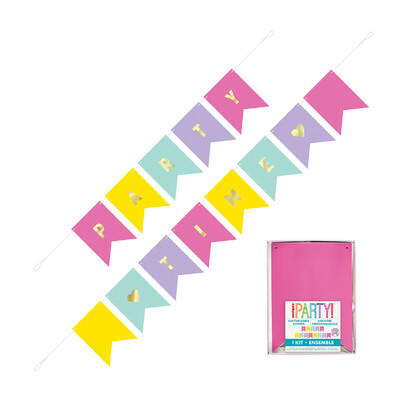Customisable Pastel Pennant Banner with Stickers