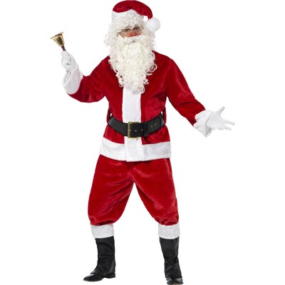Christmas Adult Deluxe Santa Suit Costume (One Size) Pk 1