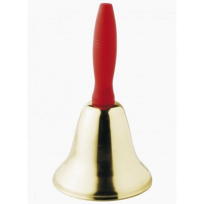 Gold Christmas Bell with Red Handle (18cm) Pk 1
