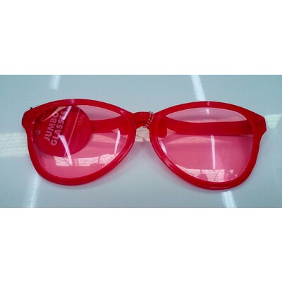 Jumbo Red Glasses Pk 1