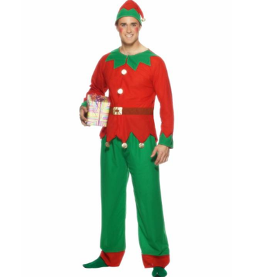 Adult Male Christmas Elf Costume (X Large, 46-48) Pk 1