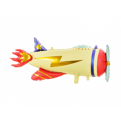 Lightning Aeroplane Foil Supershape Balloon