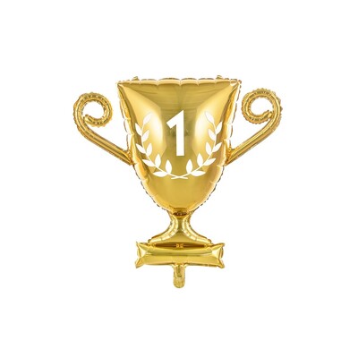 Gold Trophy Cup Supershape Foil Balloon 64cm