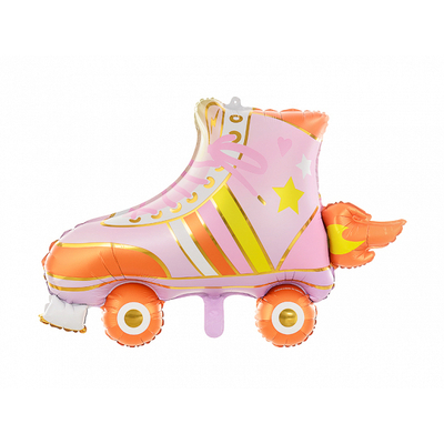 Pink Roller Skate Foil Supershape Balloon
