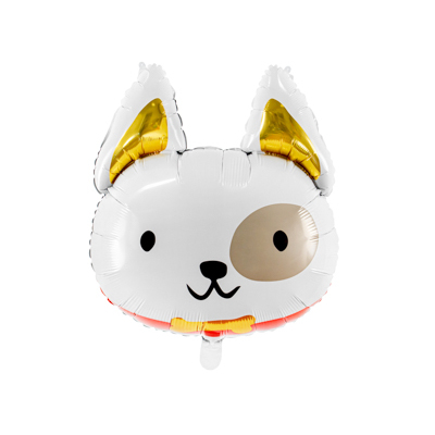Matte Dog Head Junior Foil Balloon 45x50cm