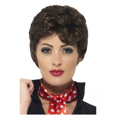 Rizzo Brown Short Curly Wig Pk 1
