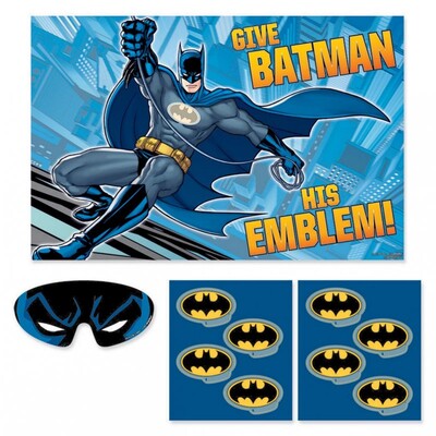 Batman Pin the Symbol Party Game Pk 1