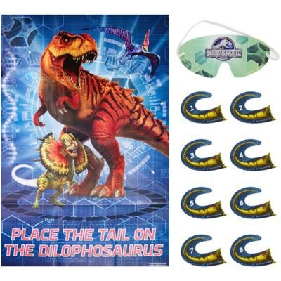 Jurassic World Dinosaur Pin the Tail Party Game Pk 1