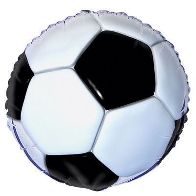 Soccer Party Balloon - Foil 45cm - 3D Soccer Ball Pk1 