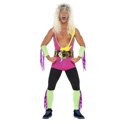 Adult Male Retro Wrestler Costume (Medium)