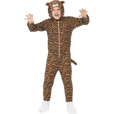 Tiger One Piece Suit Child Costume (Medium, 7-9 Years)