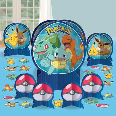 Pokemon Table Decorating Kit (7 Pc + Confetti)