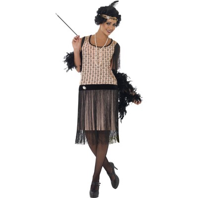 Coco Flapper Dress with Accessories Adult Costume (Size Large / 16-18)