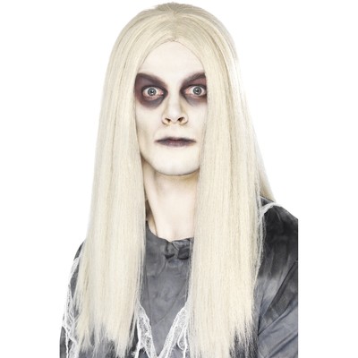 Halloween White/Grey Indian Wig Pk 1