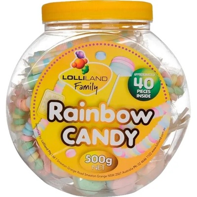 Assorted Rainbow Candy in Jar 500g (45 Pieces)