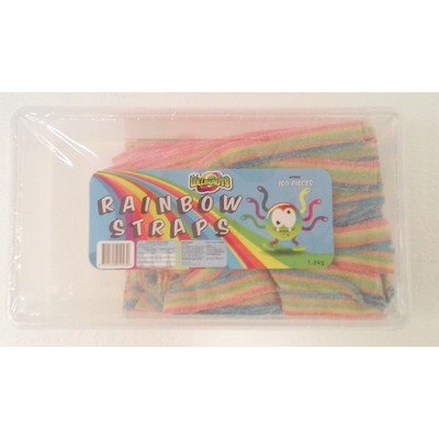 Rainbow Sour Straps Pk Approx. 160 (1.2kg in Total)