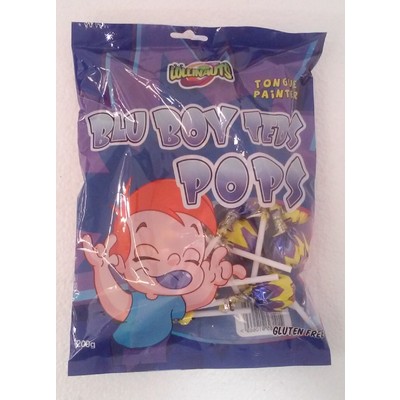 Blu Boy Teds Pops Tongue Painter Lollipops (200g)