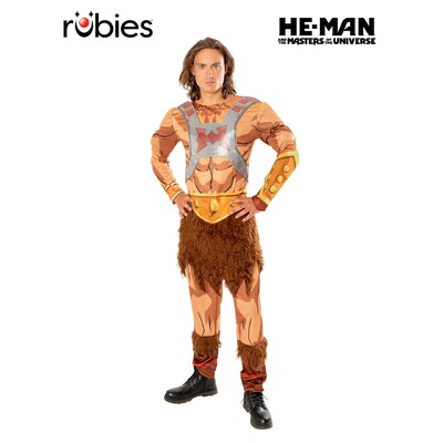 Masters of the Universe He-Man Adult Costume Standard – Muscle Jumpsuit with Battle Armour