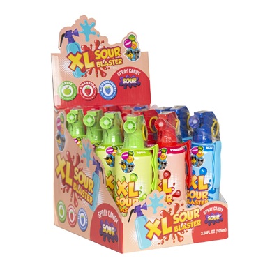 Assorted XL Sour Blaster Spray Candy 105ml (Pk 12)
