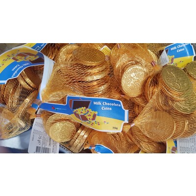 Chocolate Coins (50 Bags - Approx. 10 Coins Per Bag)