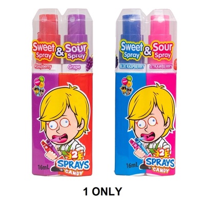 Assorted Sweet & Sour 2 Sprays Candy 16ml (Pk 1)