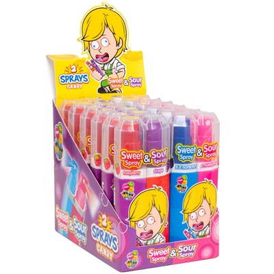 Assorted Sweet & Sour 2 Sprays Candy 16ml (Pk 12)