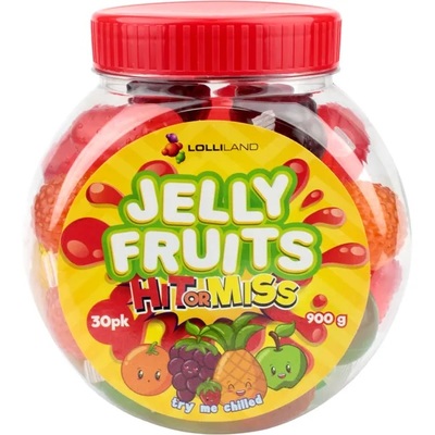 Assorted Fruit Jellies In Jar 900g (Pk 30)