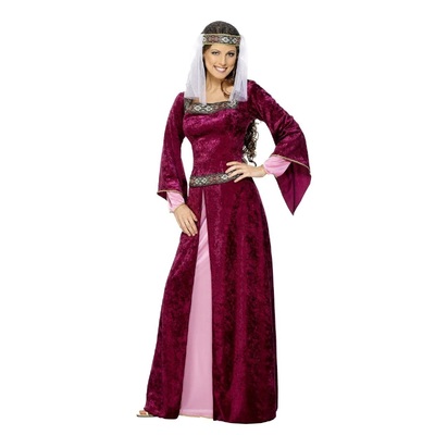 Adult Maid Marion Medieval Costume (Small, 8-10)