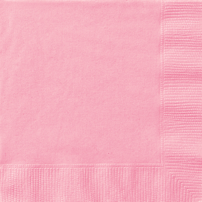 Lovely Pink 2Ply Cocktail Napkins Pk 20