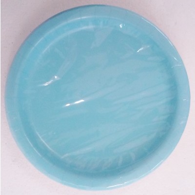 Powder Light / Baby Blue 9in. Paper Plates Pk 16