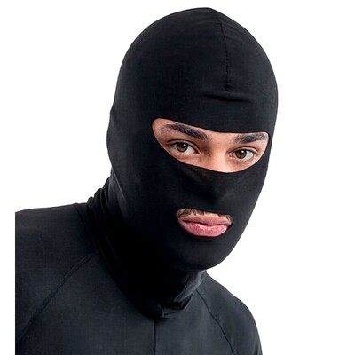 Black Balaclava Face Mask | Stretch Fabric Adult One Size